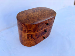 10"x6" Moroccan jewellery Box,large lockable thuya wooden burl Jewelry Box organizer with key,Christmas Couples gift,wedding wood memory box