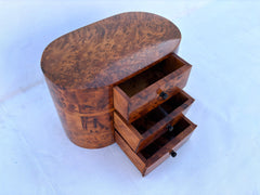 10"x6" Moroccan jewellery Box,large lockable thuya wooden burl Jewelry Box organizer with key,Christmas Couples gift,wedding wood memory box