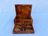 8"×5" Thuya Box,Handmade Jewelry Box,Antique Wooden Box,Wooden Box,Wooden Treasure Box,Engraved Jewerly Box,Moroccan Wood Box,Unique Jewerly Box
