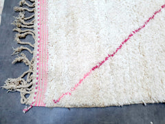 Diamonds Custom Pink Beni Ourain Rug – Authentic Berber Handwoven Luxury