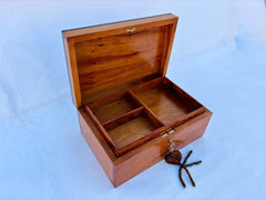 12"×8" Handmade Morocco Thuya Burl Wood Jewelry Box Lockable Luxury Keepsake Organizer, Decorative Storage Gift for Women,Unique Wood Grain