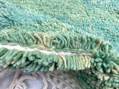 Custom Wool Moroccan Rugs – Vintage Berber Carpets in Green & Blue Tones