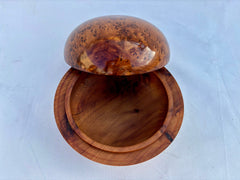 8"x8" Free shipping Wooden Thuya pebble Boxes, round boxes storage, jewelry boxes handmade Moroccan