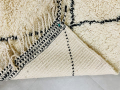Diamonds Boujaad Rug - Handmade Moroccan Wool Carpet - Custom Berber Area Rug - Bohemian Living Room Decor