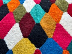 Multicolored Custom Berber Rugs | Handmade Boujaad Rug | Bedroom Living Room Decor | Personalized Rugs for Any Space.