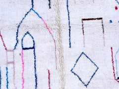 Colorful Moroccan Berber Rug – Custom Boujaad Wool Carpet – Handmade Boho Rug for Living Room or Bedroom