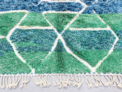 Colorful Moroccan Boujaad Rug - Handmade Berber Carpet - Custom Multicolored Bohemian Rug for Living Room