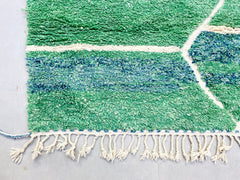 Colorful Moroccan Boujaad Rug - Handmade Berber Carpet - Custom Multicolored Bohemian Rug for Living Room