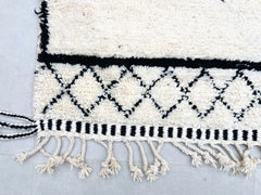 Diamonds Authentic Handwoven Beni Ourain Moroccan Wool Rug