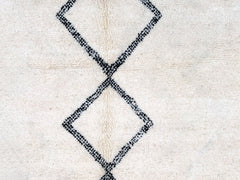 Diamonds Authentic Handwoven Beni Ourain Moroccan Wool Rug