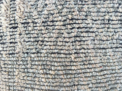 Moroccan Pouf with Macrame Accents - Bohemian Floor Cushion, Hand-Knotted Details, Unstuffed Cover, Neutral Tones