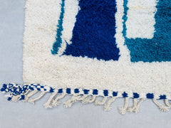 Bohemian Moroccan Rug - Handmade Berber Carpet - Custom Boujaad Style - Multicolored Area Rug for Bedroom or Living Room