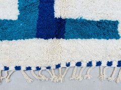 Bohemian Moroccan Rug - Handmade Berber Carpet - Custom Boujaad Style - Multicolored Area Rug for Bedroom or Living Room