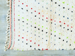 Custom Moroccan Berber Rug – White Beni Ourain Wool Carpet – Handmade Area Rug for Modern Home Decor