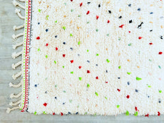 Custom Moroccan Berber Rug – White Beni Ourain Wool Carpet – Handmade Area Rug for Modern Home Decor