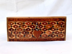 14"x11" Thuya Burl Wood Jewelry Box – Handmade Lockable Wooden Chest, Luxury Jewelry Storage Organizer