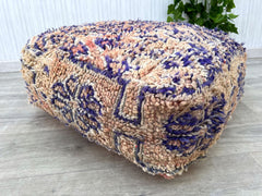 Vintage Ottoman Pouf – Handmade Moroccan Elegance