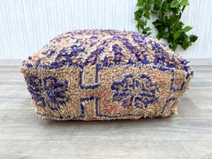 Vintage Ottoman Pouf – Handmade Moroccan Elegance