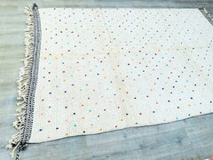 Colorful Polka Dots Authentic Beni Ourain Polka Dot Rug – Soft & Stylish