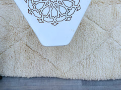 Diamonds White Custom Moroccan Wool Rugs – Hand-Knotted Berber Carpets in Versatile Designs