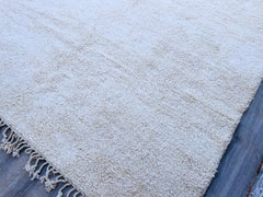 White Moroccan Handmade rug ,Beni ourain Woven style Morocco wool Berber Rug, modern rug, Hand woven rug, Azilal Berber style - Brown Rug Morocco