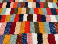 Handmade Moroccan Berber Rug - Multicolored Beni Ourain Wool Carpet, Custom Size, Luxurious Tufted Area Rug for Living Room or Bedroom