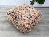 Moroccan Pouf Birdhouse - Kilim-Covered Avian Retreat, Garden Decor Doubles as Bird Sanctuary