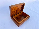 7"x5" Moroccan Thuya Wood Jewelry Box – Handmade Luxury Storage with Secret Compartment, Perfect for Gems and Keepsakes
