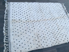 Black Dotted Azilal Moroccan Rug – Tribal & Artistic