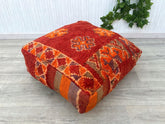 Moroccan Pouf Coloring Book - Adult Stress Relief, Customizable Kilim Patterns, Frameable Art Pages