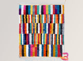 Custom Berber Rug - White & Blue Wool Moroccan Rug - Handmade Area Rug - Personalized Carpet - Teppich