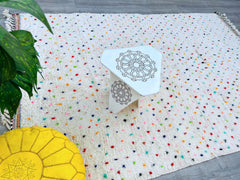 Colorful Polka Dots Handwoven Moroccan Polka Dot Berber Rug – Boho Chic & Customizable