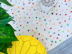 Colorful Polka Dots Handwoven Moroccan Polka Dot Berber Rug – Boho Chic & Customizable