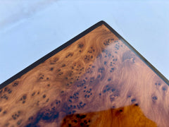 10"×6" Thuya Burl Wood Jewelry Box – Handmade Lockable Jewelry Organizer, Luxury Wooden Storage Box