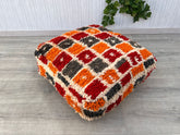 Moroccan Pouf Puzzle Ottoman - Modular Pieces, Build Your Own Shape, Creative Floor Seating
