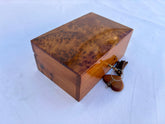 7"x4" Handmade Moroccan Thuya Wood Jewelry Box – Unique Aromatic Elegance, Luxury Storage for Gems and Keepsakes