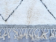 Diamonds Handmade Moroccan Beni Ourain Rug – Authentic Berber Wool Carpet