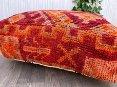 Smart Moroccan Pouf - Bluetooth Speaker Built-In, Wireless Charging Pad, Modern Boho Tech Hub