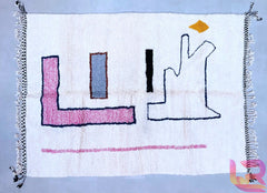 Custom Moroccan Boujaad Rug – Multicolored Handmade Berber Carpet – Unique Boho Decor for Living Room or Bedroom