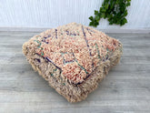 Moroccan Kilim Pouf Cover – Vintage Floor Cushion for Any Decor