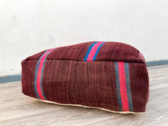 Berber pouf cover, Moroccan kilim Pouf, vintage berber pouf, squre footstol, bohemian floor cushion, MorVintage Rug Pouf, Floor Cushion
