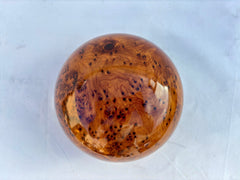 8"x8" Moroccan Elegant Hand Carved Thuya Wood Bowl, Handmade Pebble Storage Bowl, Trinket Box, Jewellery Box, Mother's Day