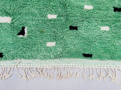 Custom Green Moroccan Berber Rug – Handwoven Wool Area Rug
