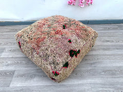 Moroccan Pouf Collaboration - Artist Series, Limited-Edition Tribal Art, Signed by Moroccan Artisans, Collector’s Item
