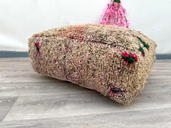 Moroccan Pouf Collaboration - Artist Series, Limited-Edition Tribal Art, Signed by Moroccan Artisans, Collector’s Item