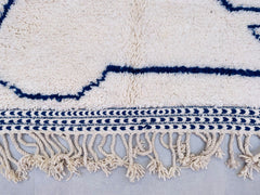 Moroccan Boujaad Rug - Multicolored Wool Carpet - Handmade Berber Rug - Custom Size for Living Room