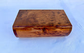 10"x7" Handmade Thuya Burl Wood Jewelry Box – Large Jewelry Organizer, Decorative Storage Box for Women