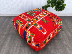Large Berber Pillow-Vintage Moroccan Rug Pillow-Berber Vintage Wool Cushion-Old Boujaad Pillow-Berber Cushion-Moroccan Rug Throw Pillow