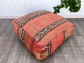 Kilim floor cushion cover F20 turkish moroccan persian tribal bohemian kilim rug pouf poef puff bean bag floor cushion floor pillow