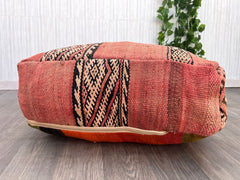 Kilim floor cushion cover F20 turkish moroccan persian tribal bohemian kilim rug pouf poef puff bean bag floor cushion floor pillow
